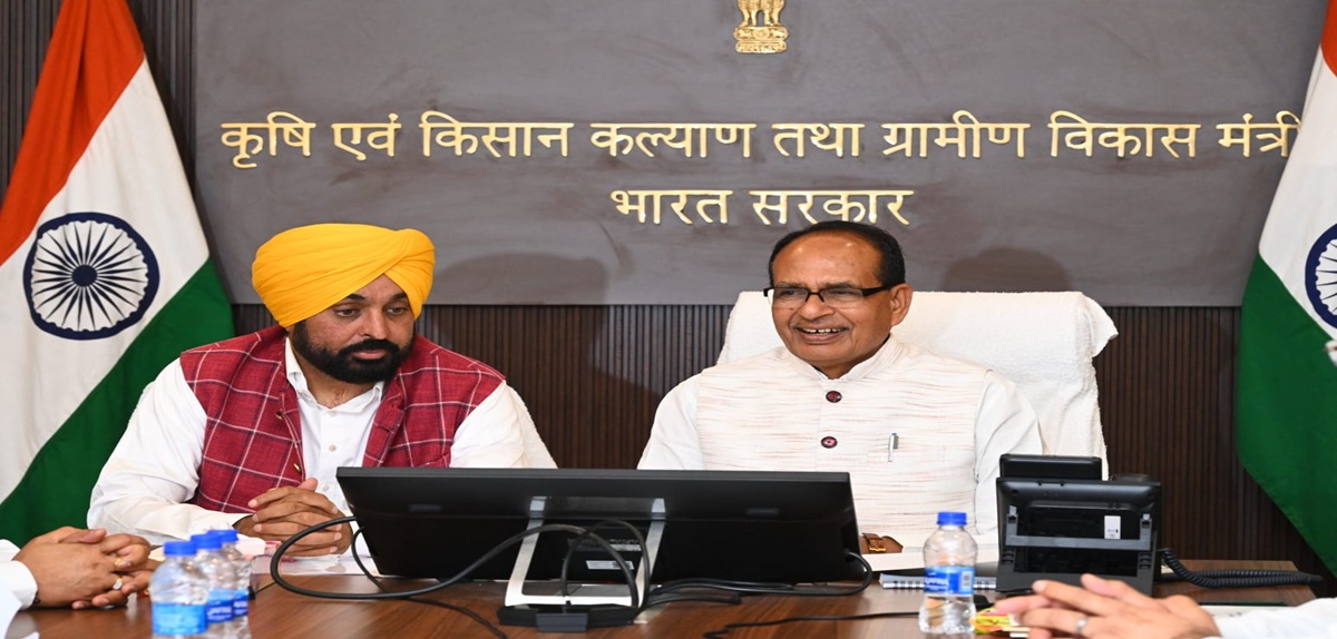Punjab Chief Minister Bhagwant Singh Mann met Union Agriculture Minister Shivraj Singh Chouhan in Delhi, held fruitful discussions on several important issues.